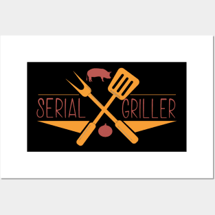 Serial Griller grill griller bbq Posters and Art